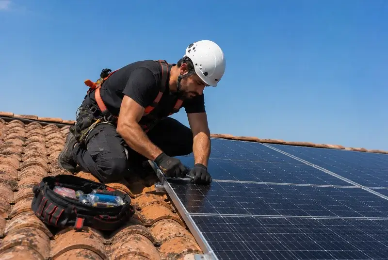 Maintenance et monitoring de panneaux solaires à la Balme-de-Thuy
